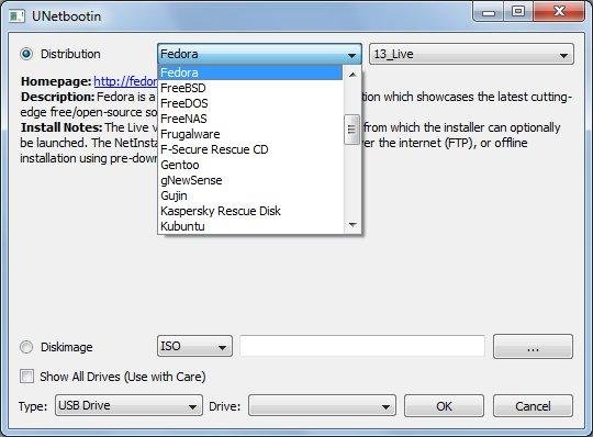 Pen Drive Bootable tools for Windows OS - UNetBootin